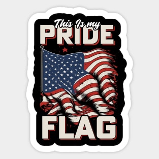 This Is My Pride Flag | USA Flag Sticker